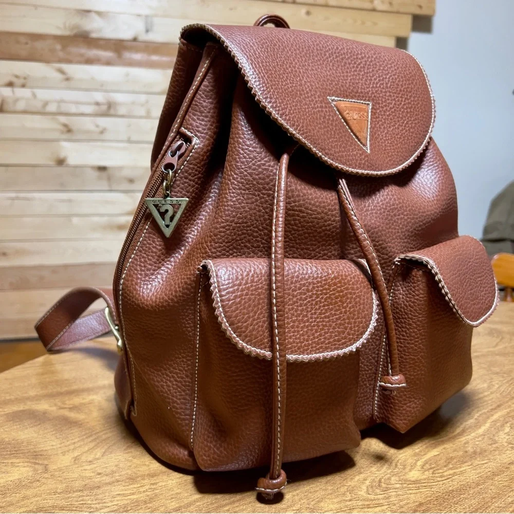 guess vintage heavy nylon draw string mini backpack Womens Eco Gemma Backpack, Drawstring Flap, Black : GUESS: Clothing, Shoes & Jewelry Guess 2025 Guess Drawstring Backpack